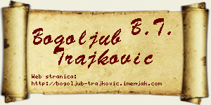 Bogoljub Trajković vizit kartica